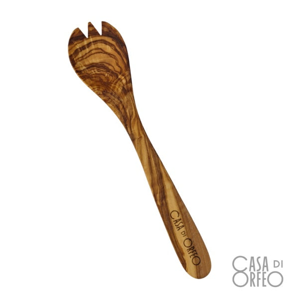 Löffel-Gabel aus Olivenholz – 30 cm