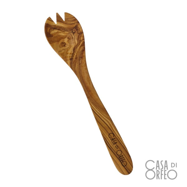 Löffel-Gabel aus Olivenholz – 30 cm