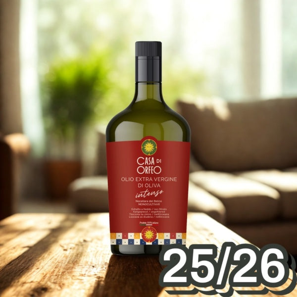 Natives Olivenöl Extra Vergine Casa di Orfeo Intenso 500 ml – Glasflasche, Sizilien 2025