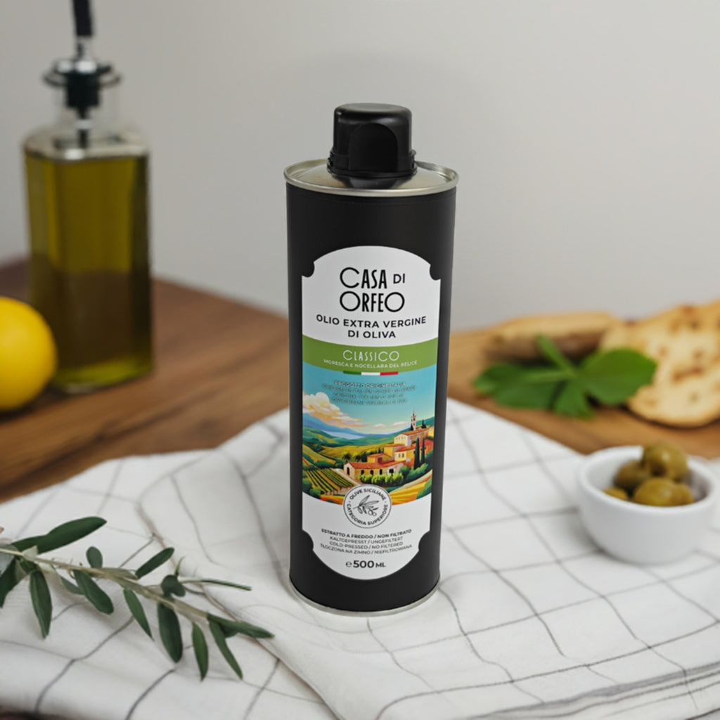 Natives Olivenöl Extra Vergine Casa di Orfeo 500 ml – Sizilien 2025/2026, Italien