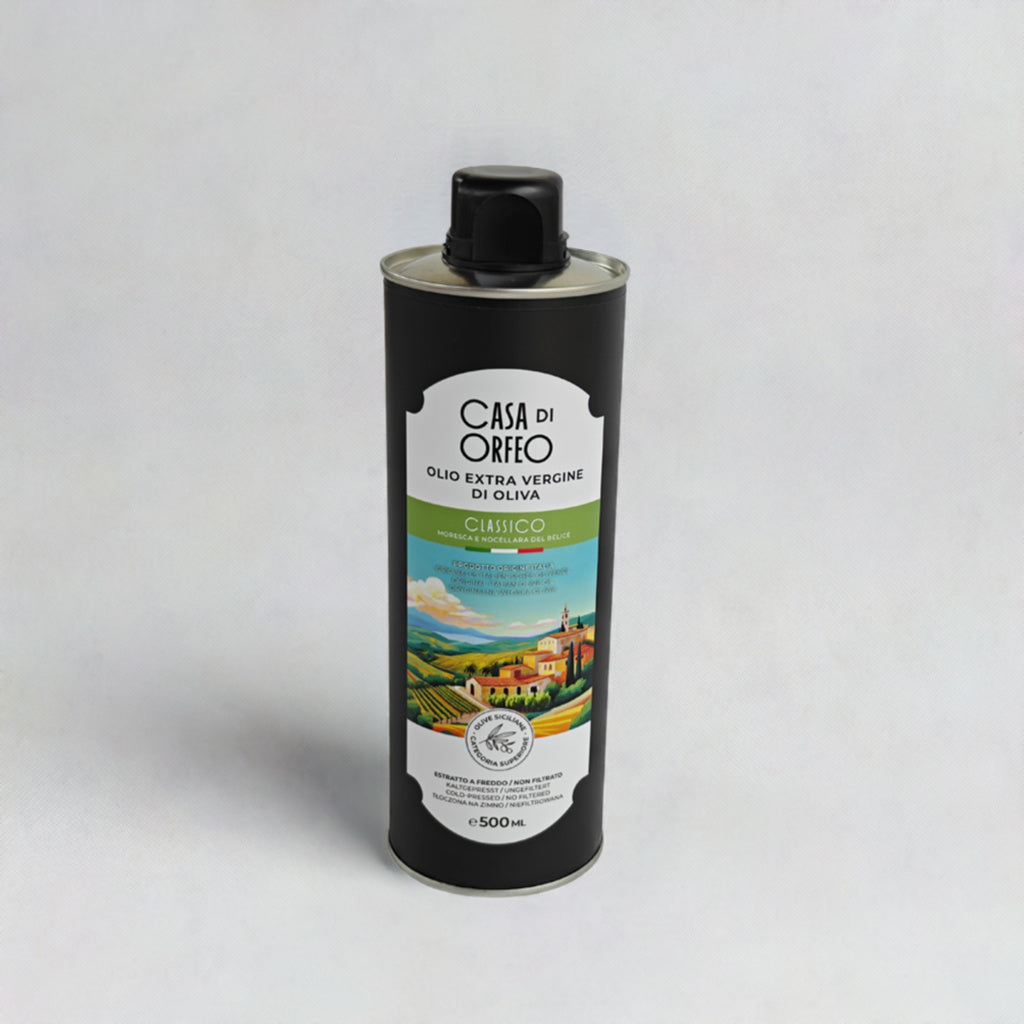 Natives Olivenöl Extra Vergine Casa di Orfeo 500 ml – Sizilien 2025/2026, Italien
