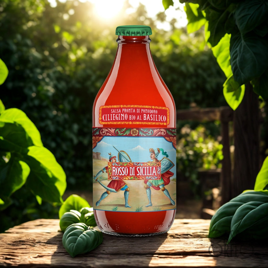 BIO-Kirschtomatensauce mit Basilikum 330 ml