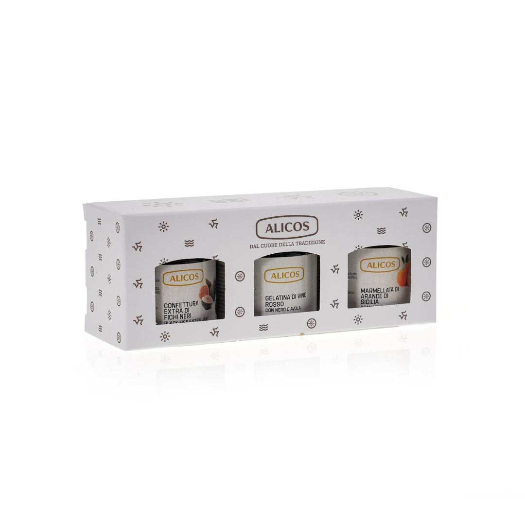 Set – Orange, Rotwein-Gelee und Feige 3 × 40 g