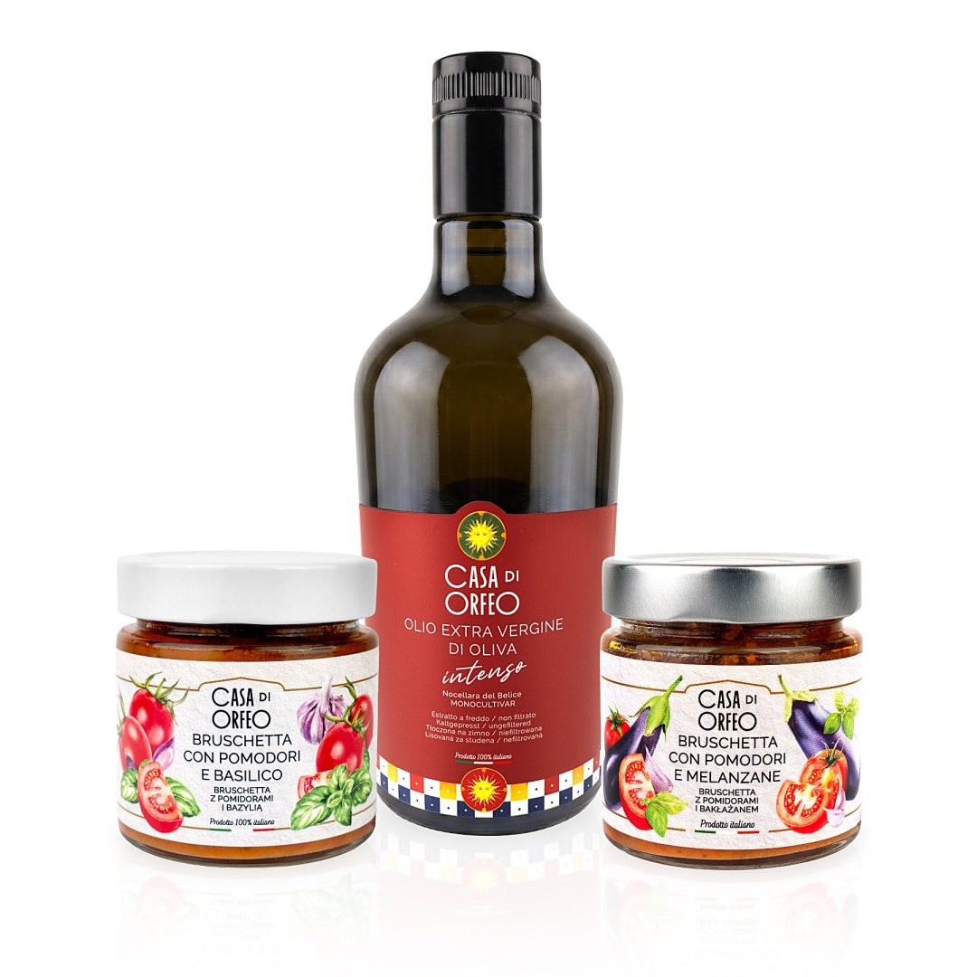 Pomodori di Sicilia – Sizilianisches Geschenkset mit INTENSO Olivenöl und Bruschetta – Bild 3