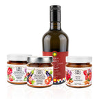 Sizilianische Tomaten – Geschenkset mit INTENSO Olivenöl, Pesto und zwei Bruschetta-Saucen – Bild 1